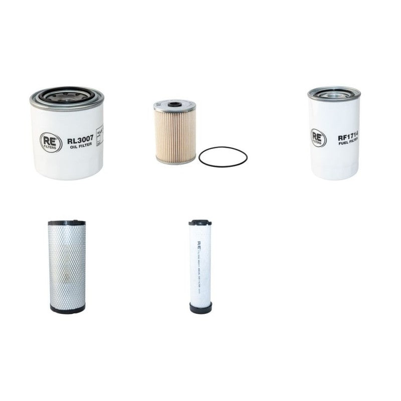 Hyundai R55W-9A Filter Service Kit Air Oil Fuel Filters with Yanmar 4TNV98C Engine