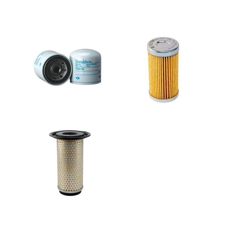IHI 12J Filter Service Kit Air Oil Fuel Filters w/ISUZU 3YAIPA0I Eng.