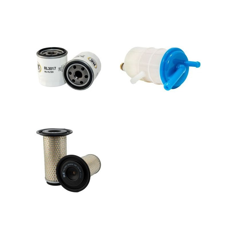 Iseki SG173H Filter Service Kit Air Oil Fuel Filters with Iseki E374G Engine
