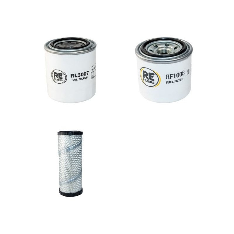 JACOBSEN LF3400 TURBO 4WD Filter Service Kit w/Kubota V1505TE Eng. Air, Oil, Fuel Filters