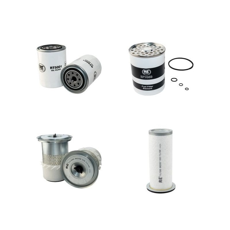 JCB 2CX Filter Service Kit with Perkins Engine. Serial No After 657000 Air, Oil, Fuel