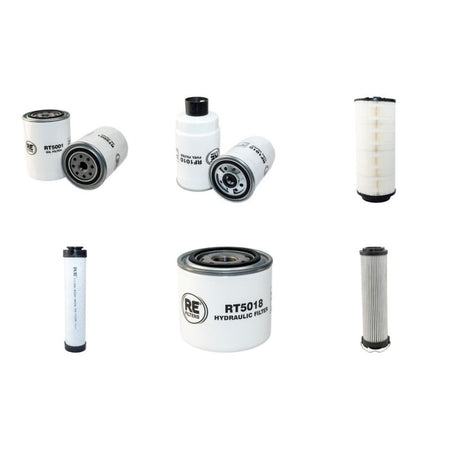 JCB 2CX Filter Service Kit with Perkins U2818705 Engine. Year 2002 to 2006