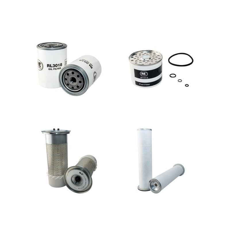 JCB 3C Filter Service Kit Air Oil Fuel Filters with Perkins LJ50223 Engine Serial No 322814-337000