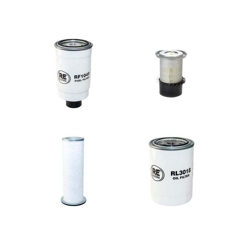 JCB 3CX4RMCP Filter Service Kit Air Oil Fuel Filters with Perkins Engine Year 1995-