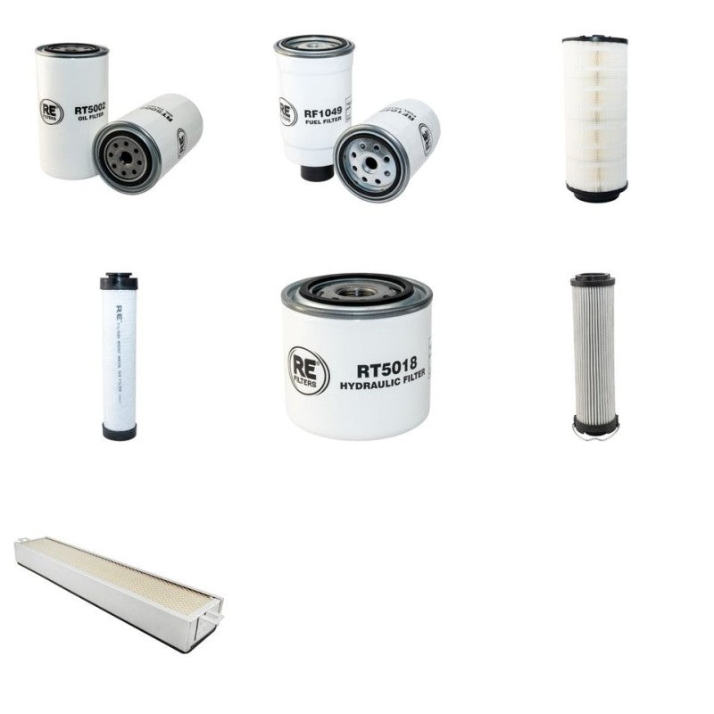 JCB 3CX SuperPOWERSHIFT Filter Service Kit with Perkins 1004-40T Engine Year 2000