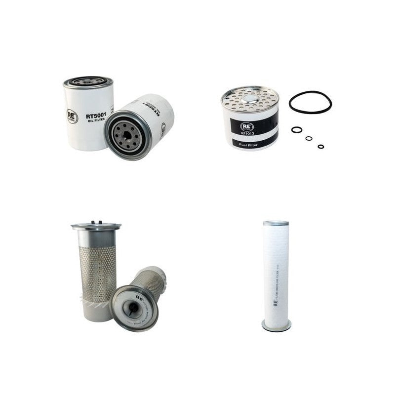 JCB 3D Filter Service Kit Air Oil Fuel Filters with Perkins AA50204 Engine Serial No 315000-