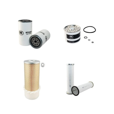 JCB 3DS Filter Service Kit Air Oil Fuel Filters with Perkins LD50096 Engine Serial No 298604-306000
