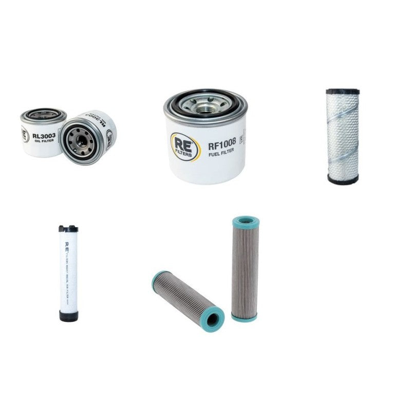 JCB 3TFTM Filter Service Kit with Kubota D 905 Engine