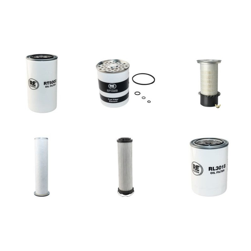 JCB 4CN Filter Service Kit with Perkins Turbo Engine Serial No 409448-