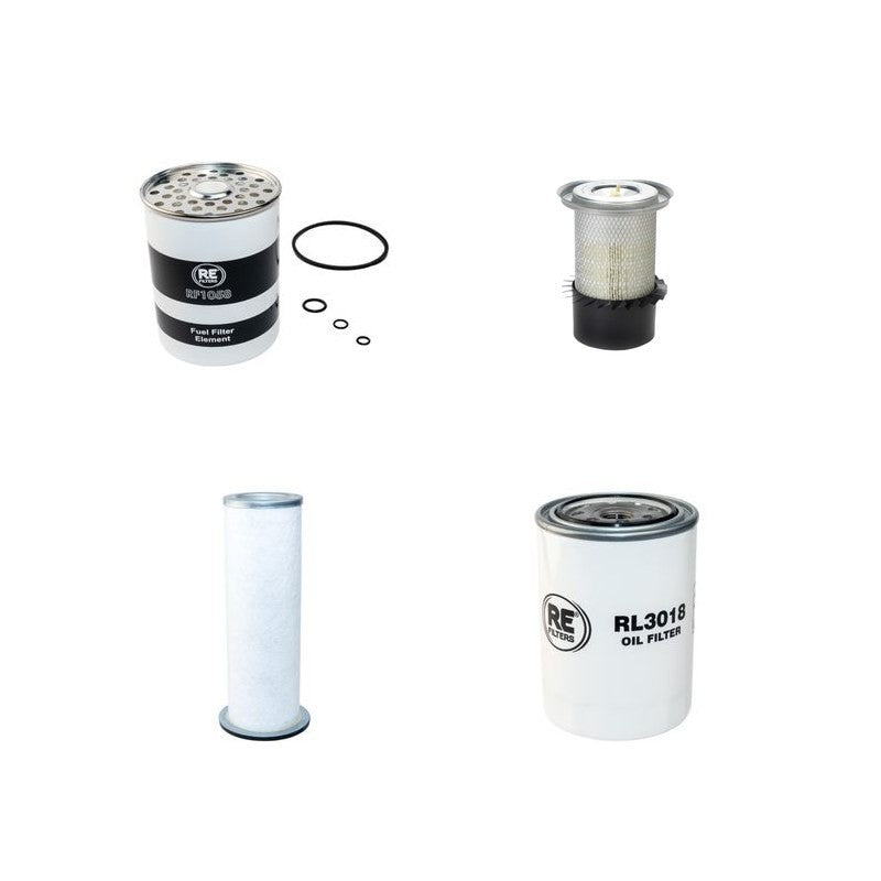 JCB 4CT Filter Service Kit Air Oil Fuel Filters with Perkins Engine Serial No 409448-
