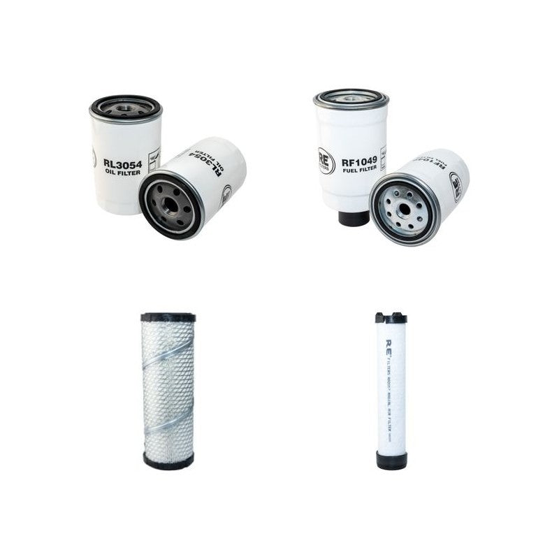 JCB 403 Filter Service Kit Air Oil Fuel Filters with Kohler Engine Year 2008-