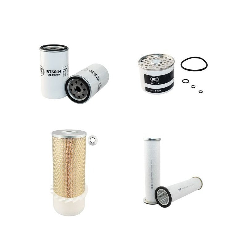 JCB 406 Filter Service Kit Air Oil Fuel Filters with Perkins 3.152 Engine Serial No 630001-632363