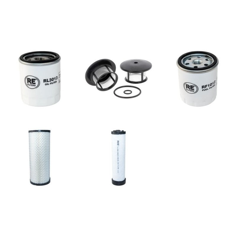 JCB 406P Filter Service Kit Air Oil Fuel Filters with Deutz F4L1/2011 Engine Year 2007-