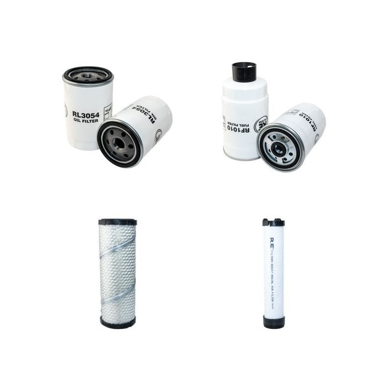JCB 515-40 Filter Service Kit with Kohler KDW2204/G Engine Air, Oil, Fuel Filters