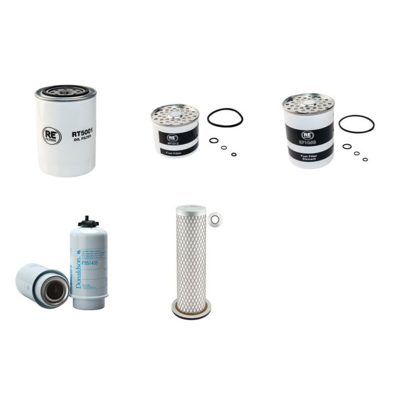 JCB 530-67 Filter Service Kit - Non Turbo - Air, Oil, Fuel Filters