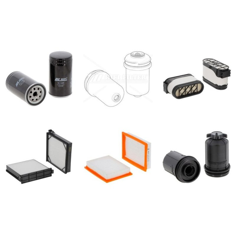 Jcb 532-70 AGRI-Pro Filter Kit with Jcb 448 Dieselmax / 4.8 L engine 2023-