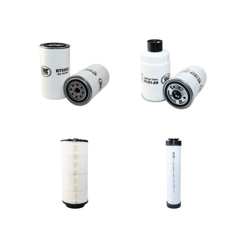 JCB 533-105 Filter Service Kit Air Oil Fuel Filters with Perkins 2160/2200 Engine Year 2005-
