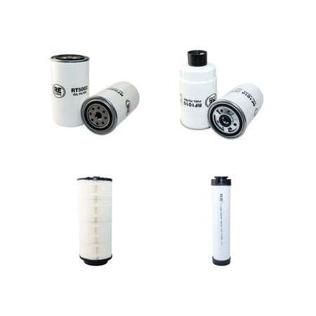 JCB 533-105 Filter Service Kit Air Oil Fuel Filters with Perkins 2160/2200 Engine Year 2005-