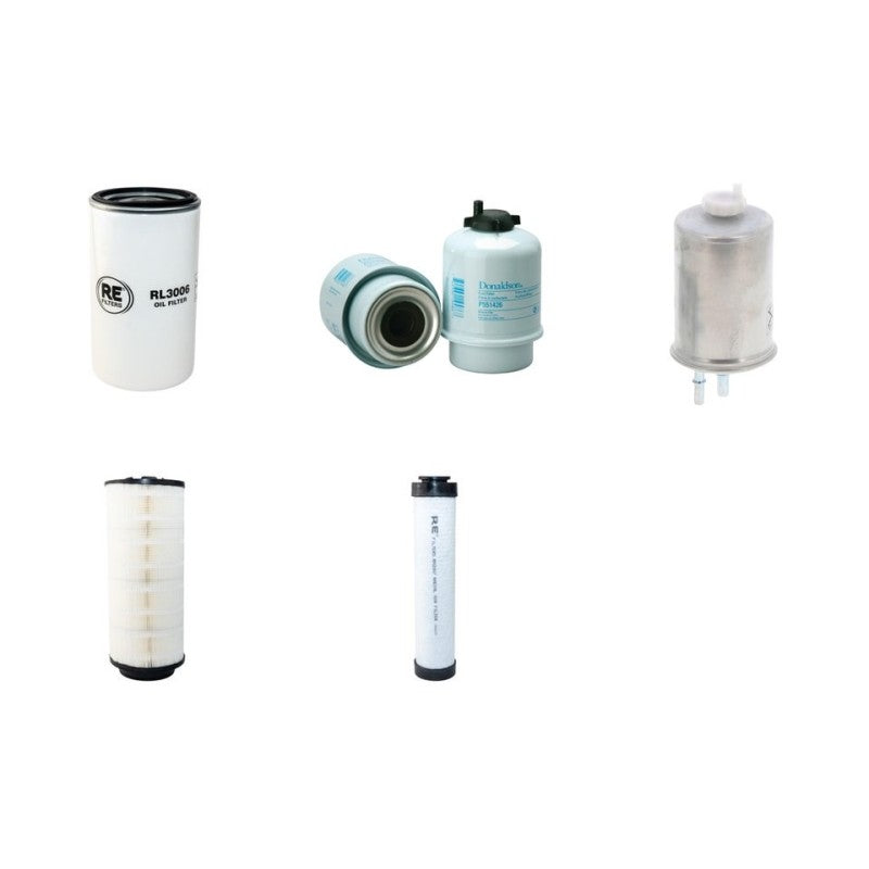 JCB 535-125 Filter Service Kit Air Oil Fuel Filters with JCB 444N2 Engine Year 2005-