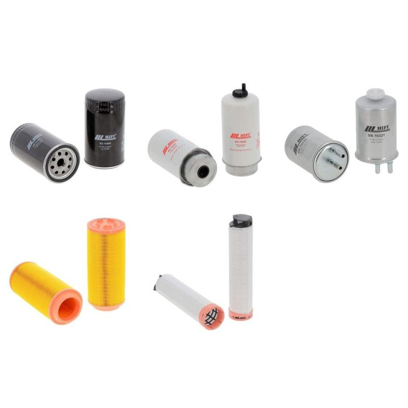 Jcb 535-95 AGRI SUPER Engine Filter Kit with Jcb 444 Tcae 97 engine 2010-