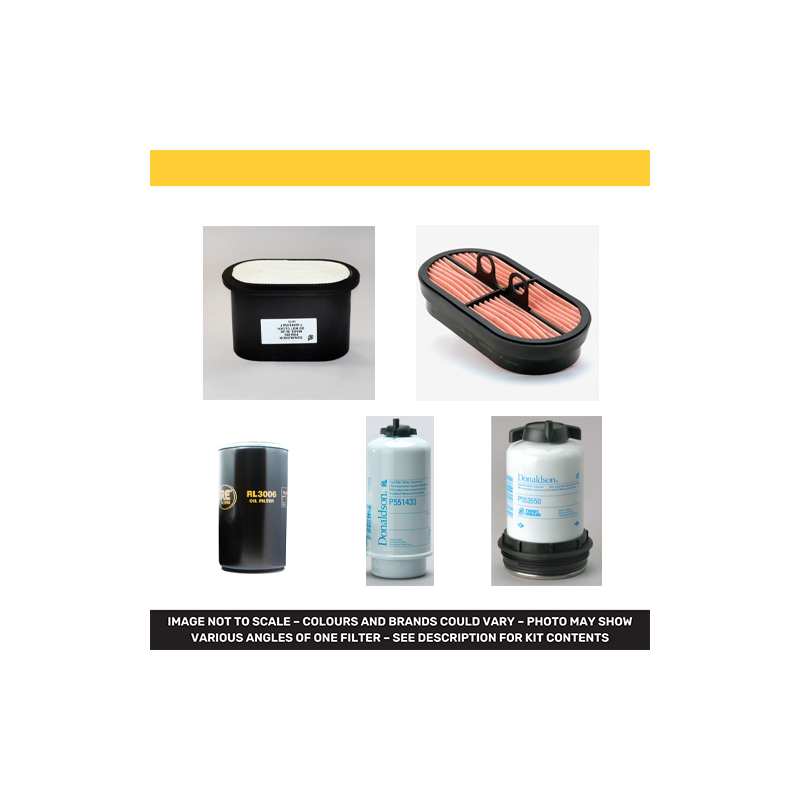 JCB 540-170 Filter Service Kit Air Oil Fuel Filters with JCB 444TA4I81L1 Engine Year 2015 T4I/IIIB