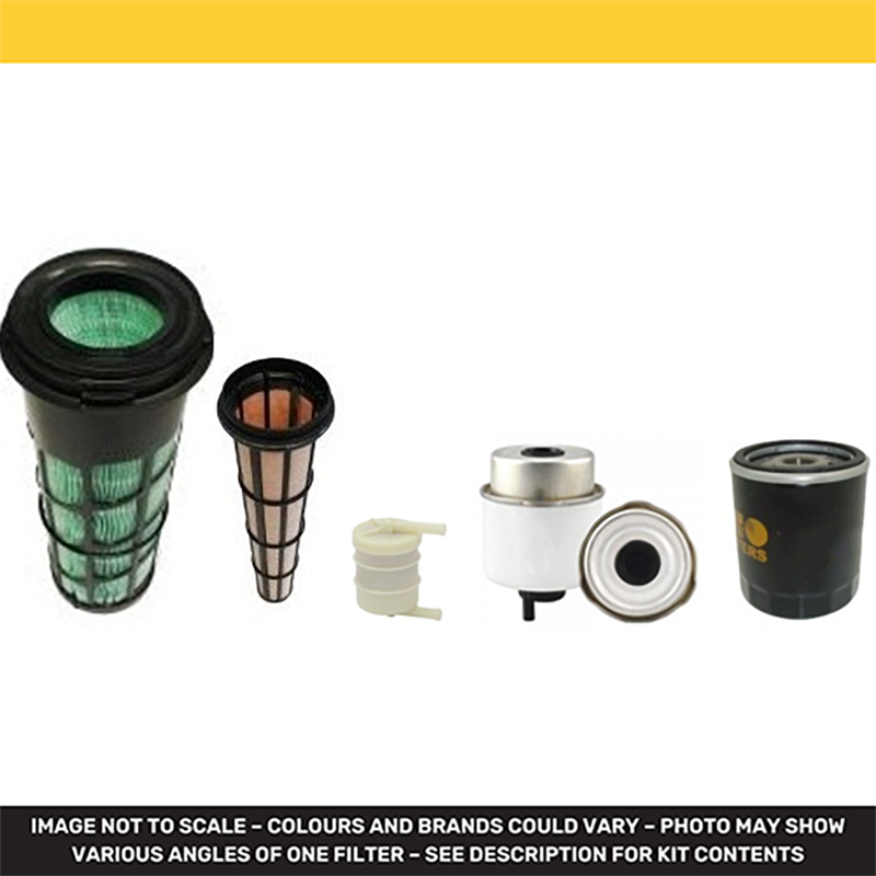 JCB 8026CTS Filter Service Kit with Perkins 400TierIII Engine Air, Oil, Fuel Filters