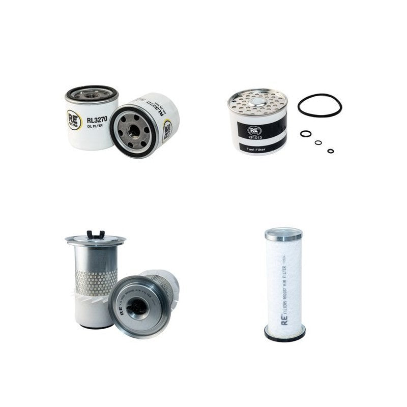 JCB 803E Filter Service Kit Air Oil Fuel Filters with Perkins 103.15KR Engine