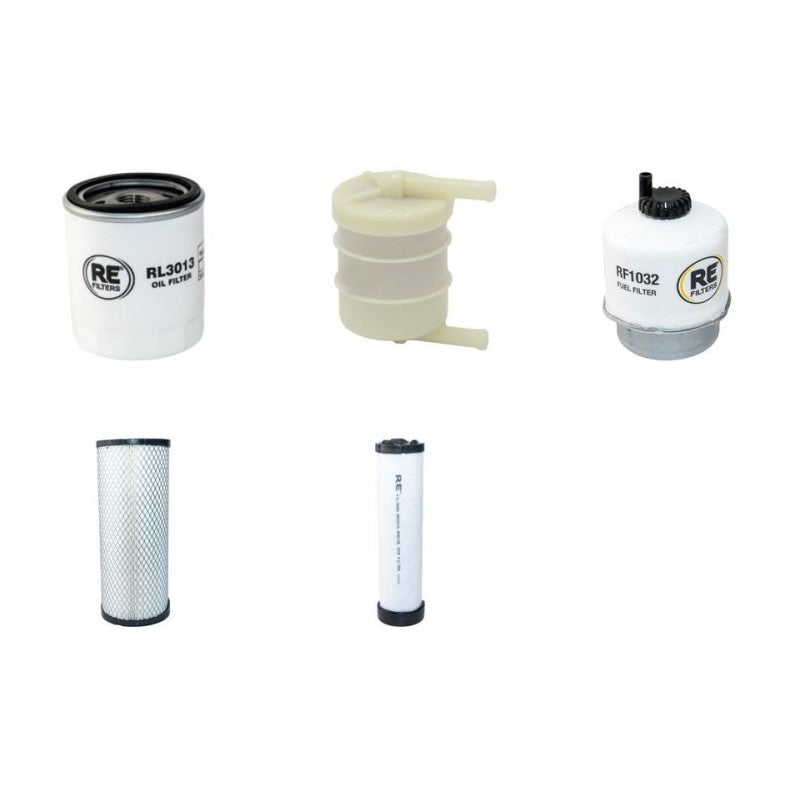 JCB 8040 Filter Service Kit with Perkins 404.22D Engine Air, Oil, Fuel Filters