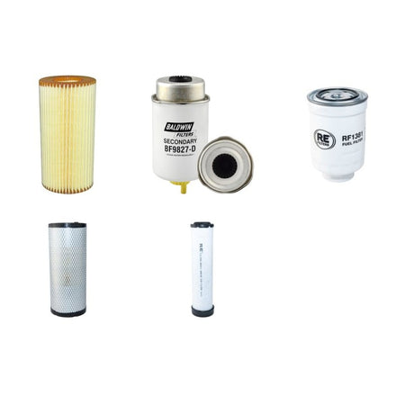 JCB 8085ZTS Filter Service Kit Air Oil Fuel Filters with Kohler Engine Year 2014-