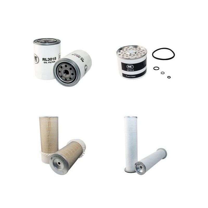 JCB 811 Filter Service Kit Air Oil Fuel Filters with Perkins LJ50079 Engine Serial No 201500-202000