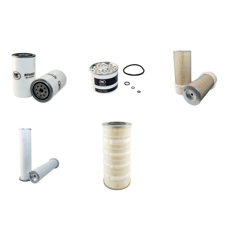 JCB 812 Filter Service Kit with Perkins Tw50114/50212 Engine Serial No 201500-202200