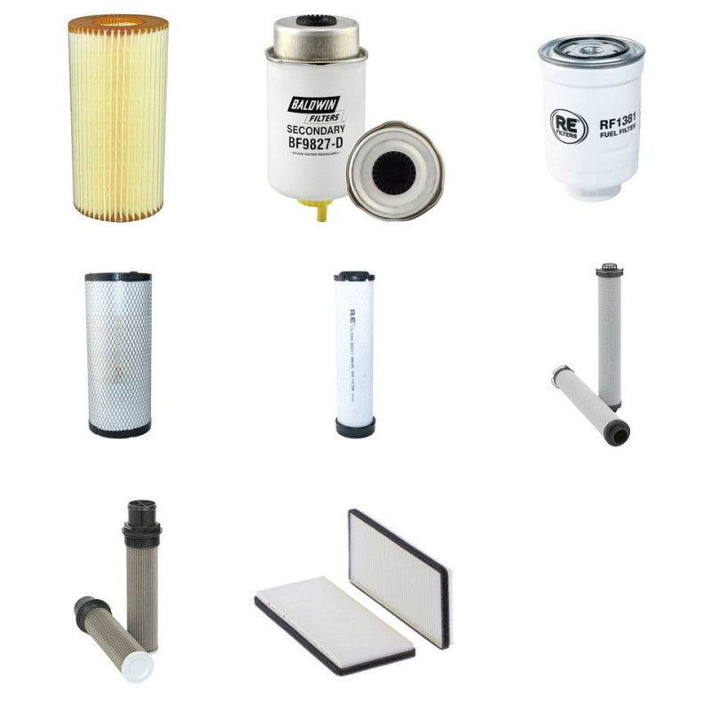 JCB 85Z1 Filter Service Kit with Kohler KDI2504TCR Engine