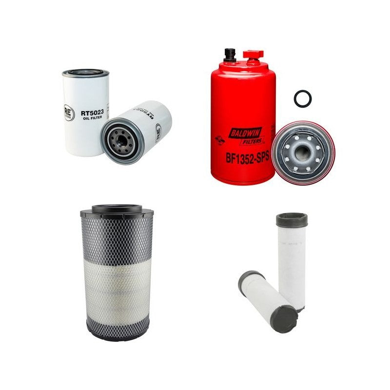 JCB Fastrac 2140 Filter Service Kit with Cummins Engine Air, Oil, Fuel Filters