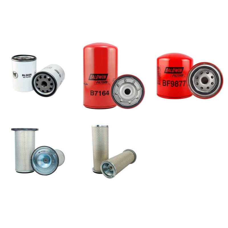 JCB JS130 Filter Service Kit Air Oil Fuel Filters with Isuzu 4BG1T-S1 Engine Serial No PA2788 Year -2008