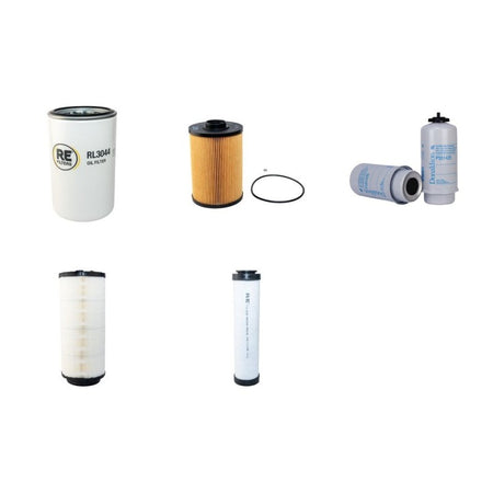 JCB JS160W Filter Service Kit Air Oil Fuel Filters with Isuzu 4JJAXA1 Engine Year 2010