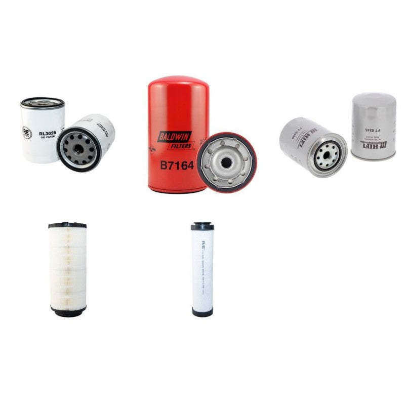 JCB JS180W Filter Service Kit Air Oil Fuel Filters with Isuzu 4BG1T Engine CAPS II