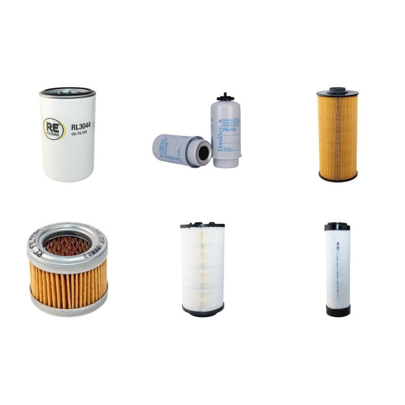 JCB JS200LC Filter Service Kit Air Oil Fuel Filters with Isuzu Engine Year 2011-