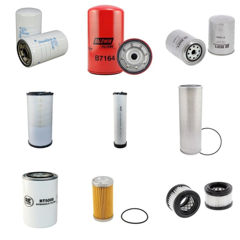 JCB JS210LC Filter Service Kit with Isuzu Engine Serial No Dbl Oil