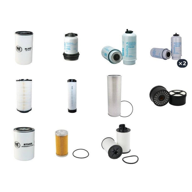JCB JS210LCTIV Filter Service Kit with Jcb 448Ta4I Engine 2013-