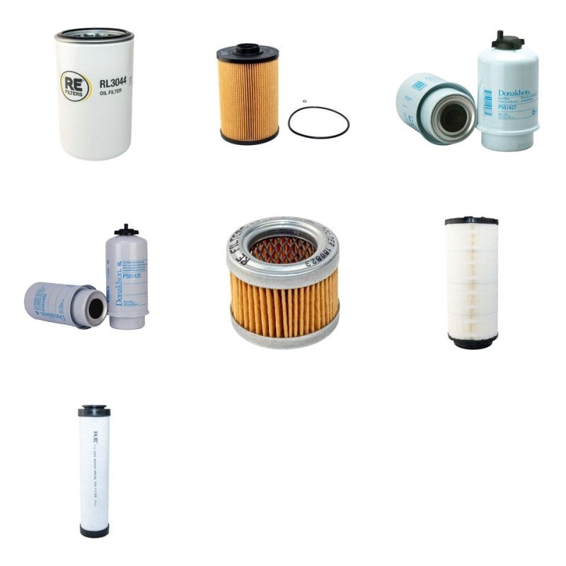 JCB JS130 Filter Service Kit with Isuzu 4JJ1X Engine Tier 3 Kit Air, Oil, Fuel
