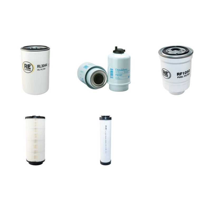 JCB JS145W Filter Service Kit with Isuzu Engine Air, Oil, Fuel Filters