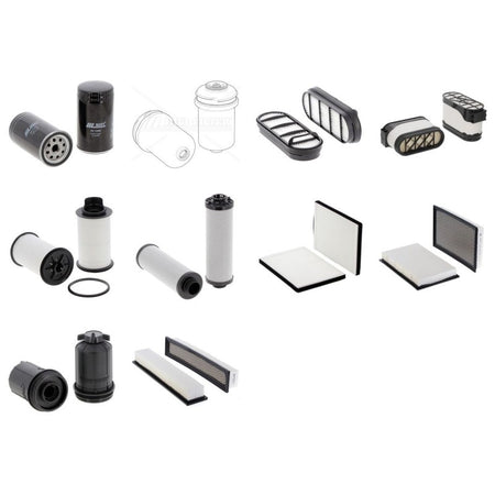 Jcb TM 420 Filter Kit with Jcb Dieselmax 448-TA5 engine 2019-