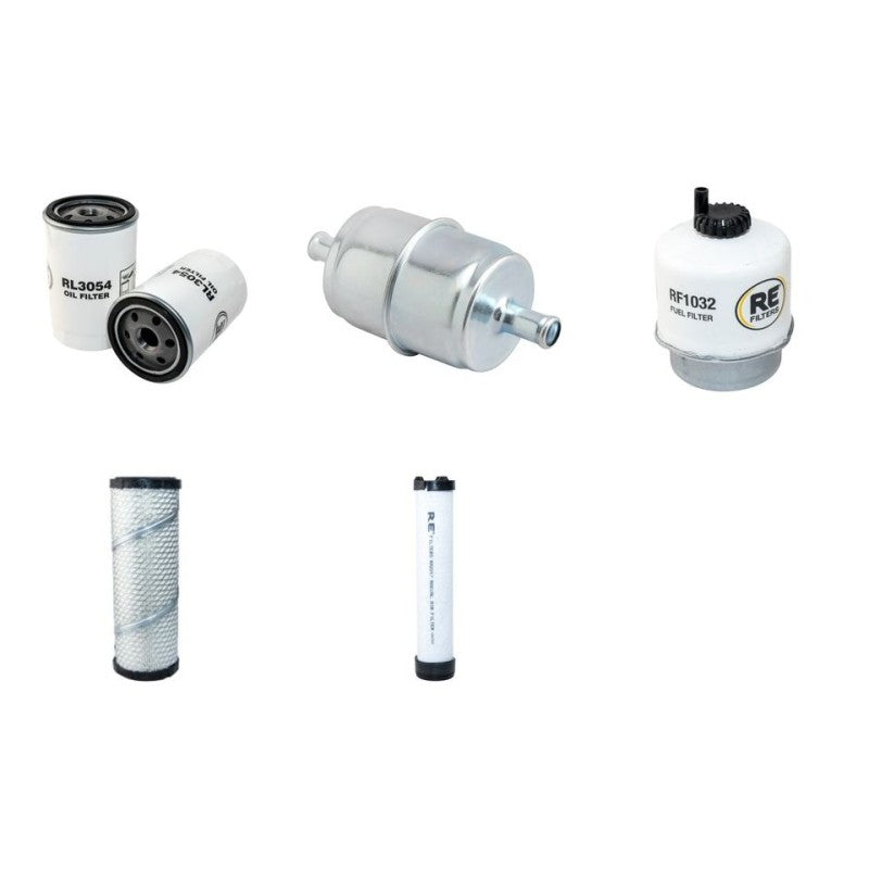 JCB VMT260-100 Filter Service Kit Air Oil Fuel Filters with Kohler KDW1603/G Engine Year 2013-