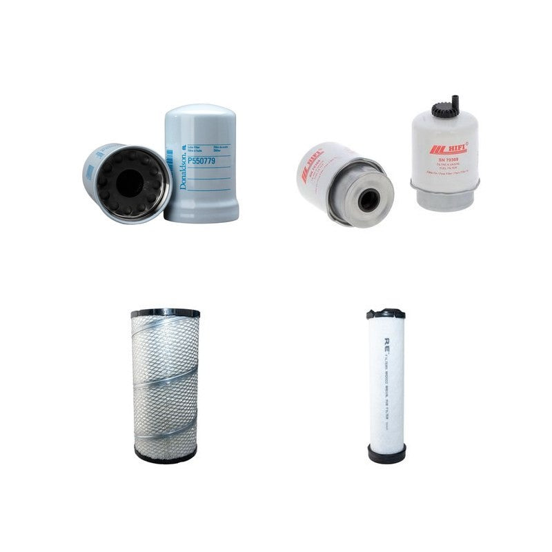 John Deere 5090G(G/H) Filter Service Kit Air Oil Fuel Filters with Power Tech M TIER IIIA Engine Year 2009-