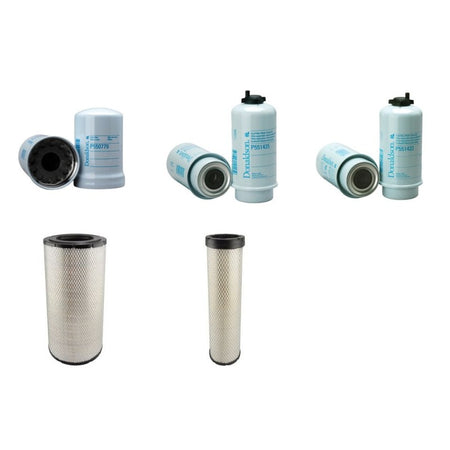 John Deere 548GIII Filter Service Kit Air Oil Fuel Filters with 6068TDW58 Engine SN 586337- Year 2005-