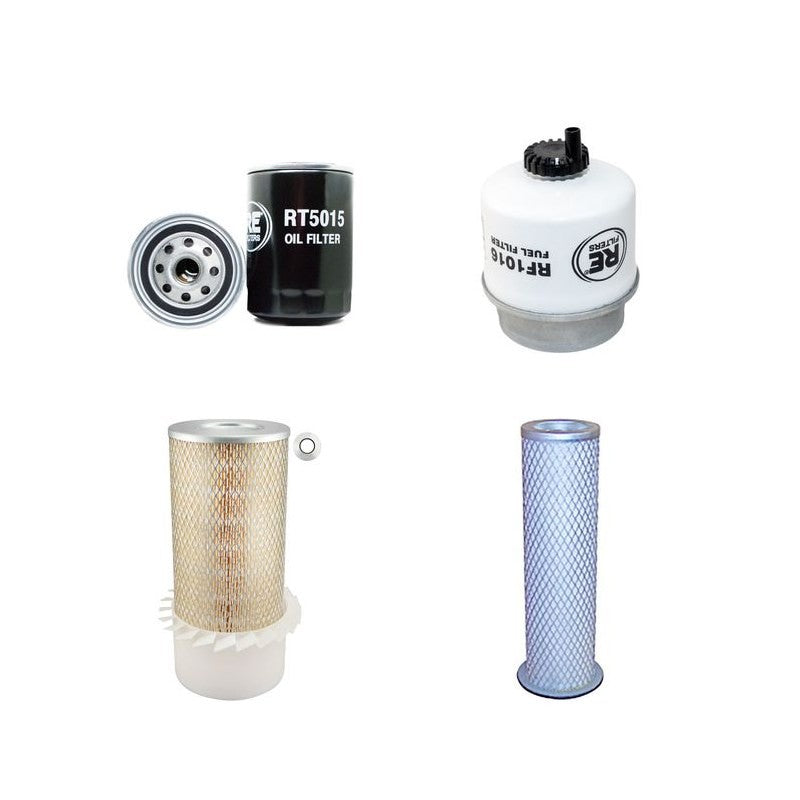 John Deere 5500N Filter Service Kit Air Oil Fuel Filters with CD 3028DAT/TAT Engine