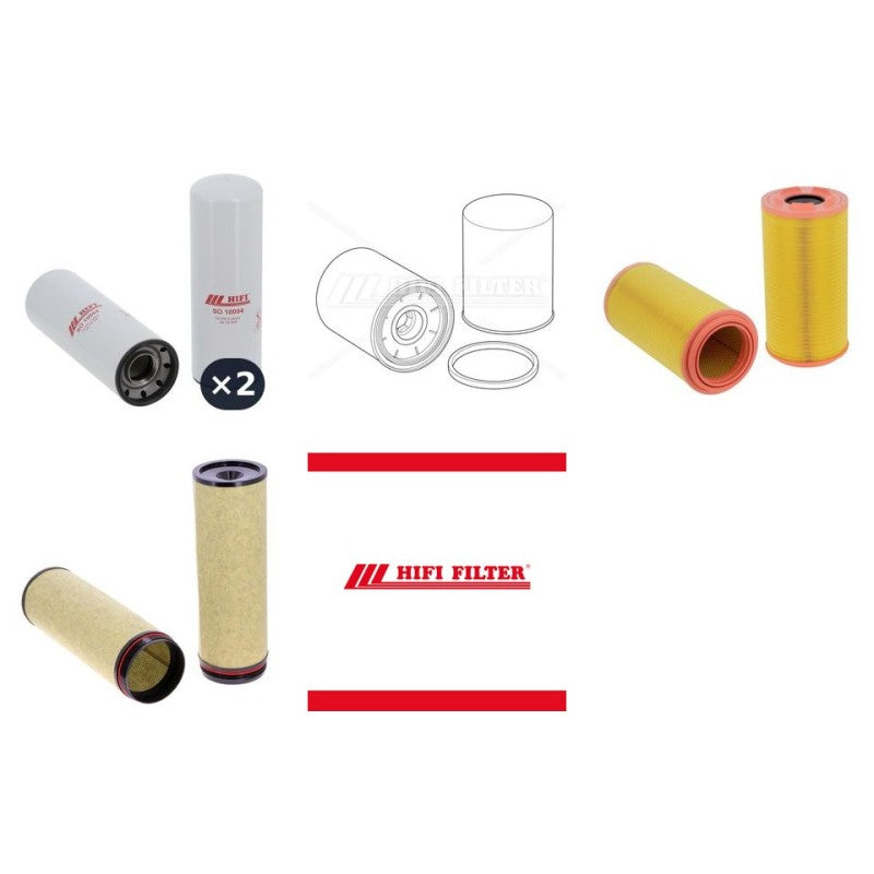 John Deere 9500 Engine Filter Kit with Jdpt 6180ZX402/502 engine 2022-