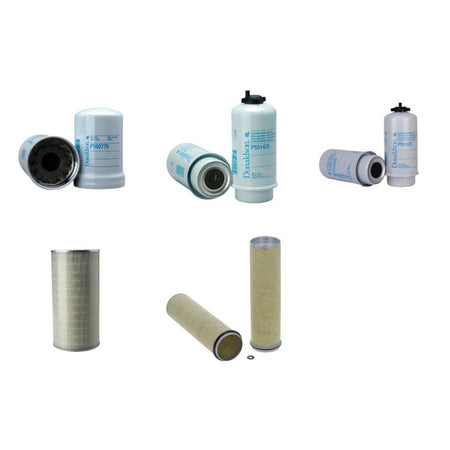 John Deere 1450WTS Filter Service Kit Air Oil Fuel Filters with John Deere 6081H Engine Year 2005-