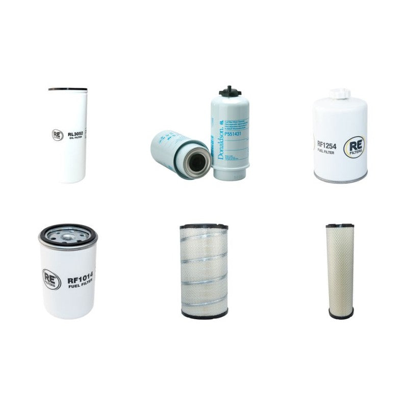 John Deere Forwarder/Timberjack1470 Filter Service Kit Air Oil Fuel Filters with Cummins 6CTA8.3 Engine Year 1.90-5.02