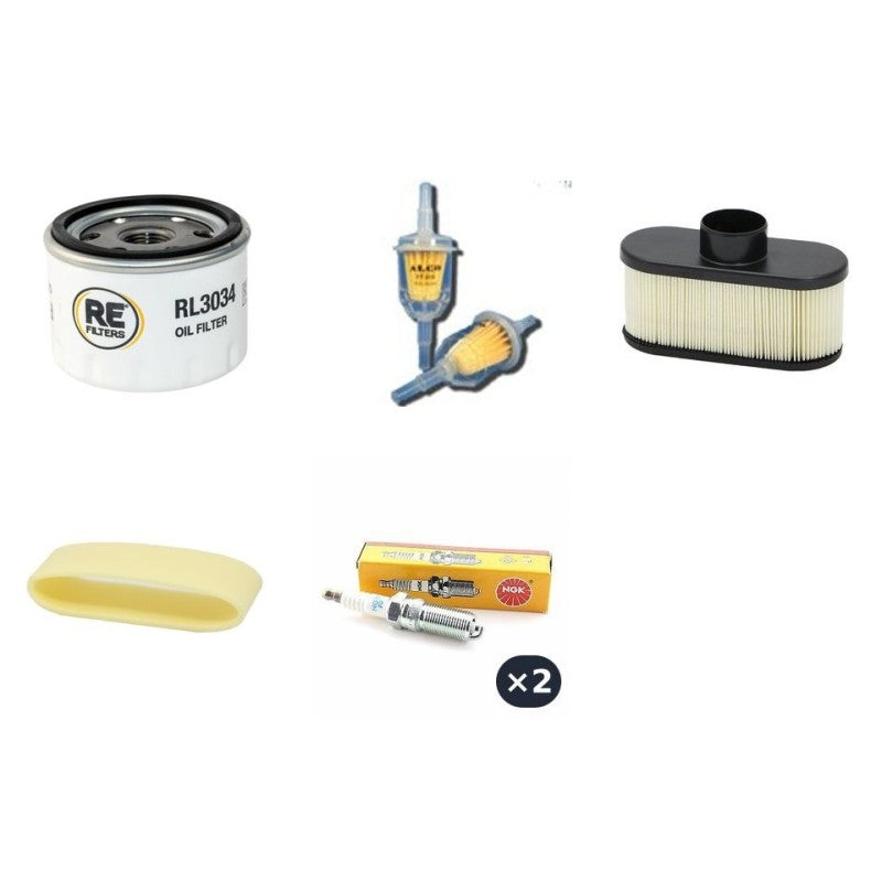 John Deere X320 Filter Service Kit with Kawasaki FS730V Engine